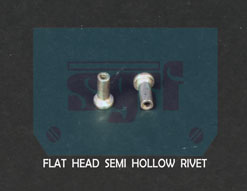 Flat Head Semi Hollow Rivet